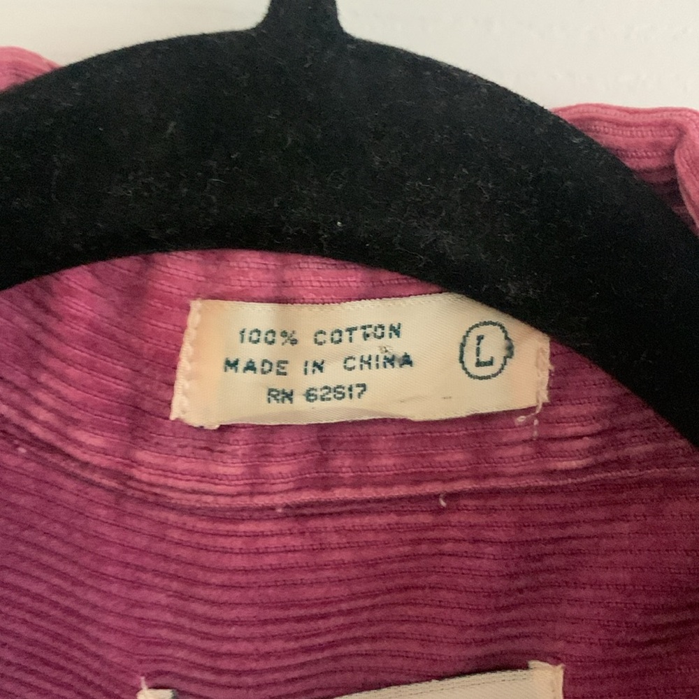Vintage purple Corduroy shirt - Picture 3 of 5